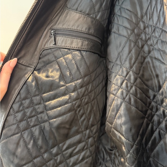 REAL LEATHER Marc New York Men's Black Leather Jacket - Picture 4 of 5